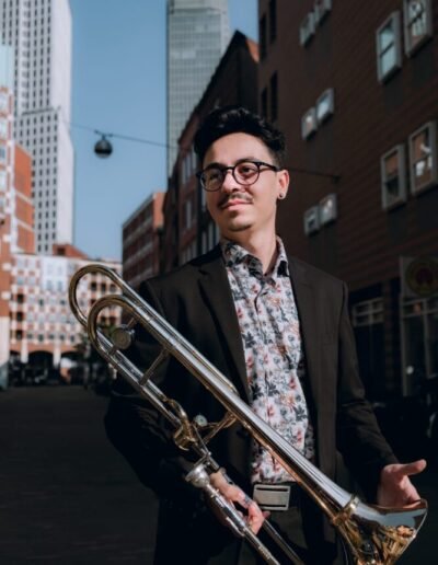 Yiannis Bontis Geeft Trombone­les In Rotterdam